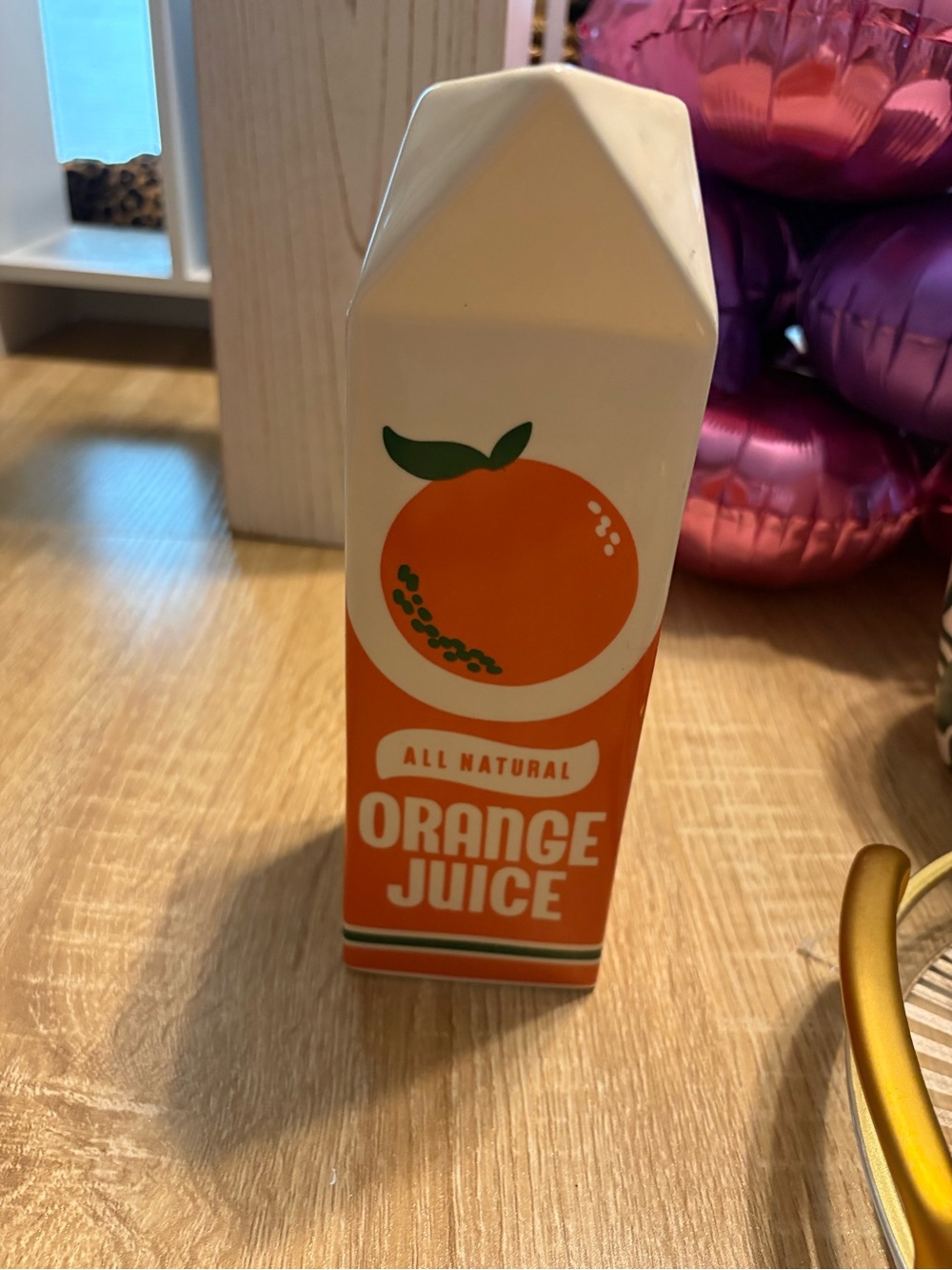 ban.do Orange Juice Carton Vase